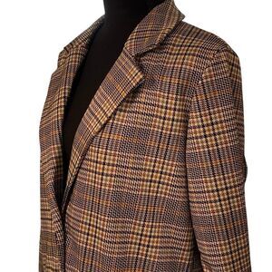 Philosophy Women’s Houndstooth Design Long Blazer